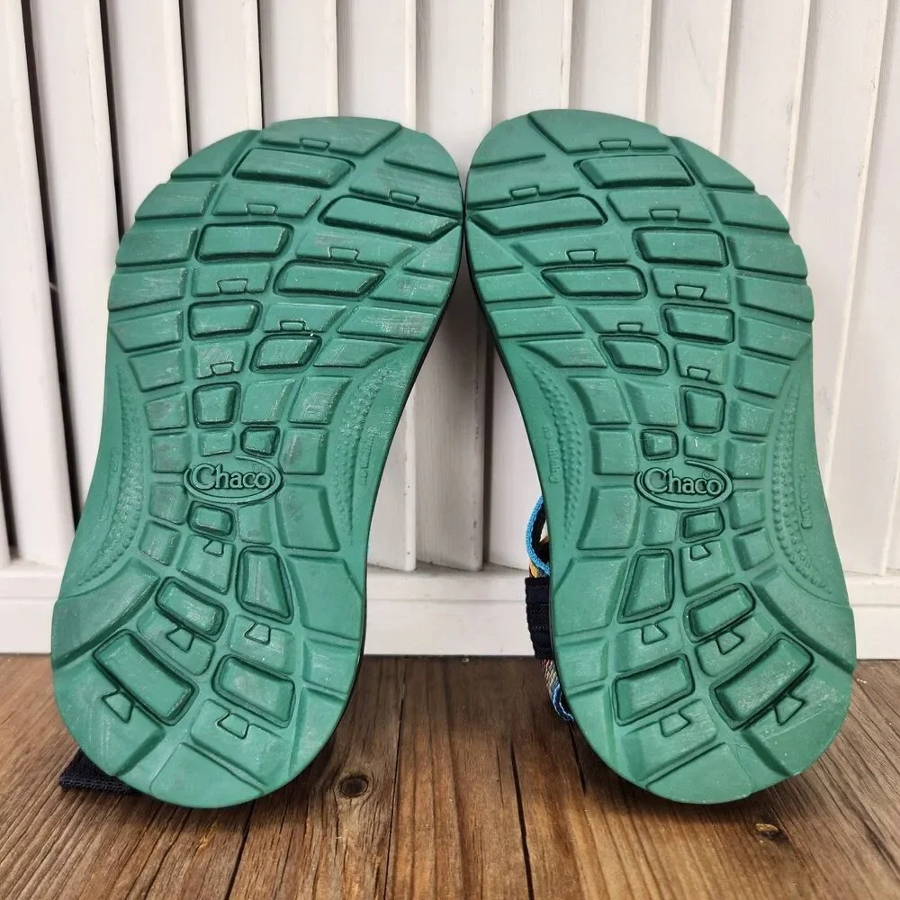 Chaco ZX/1 Ecotread Kids Sz 10M Rising Navy Blue Strappy Beach Sandals JCH180386